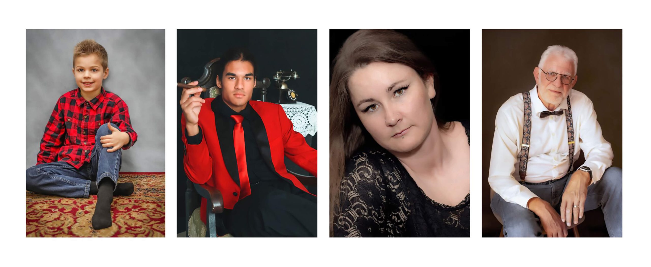Adult portrait photography in studio near Kamloops