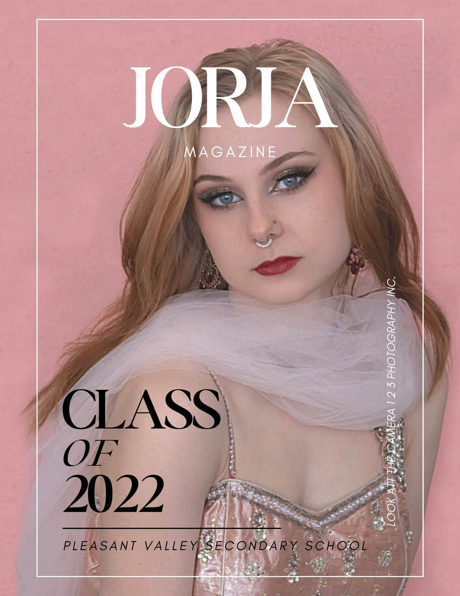 Graduation magazine keepsake cover by Kamloops graduation photography