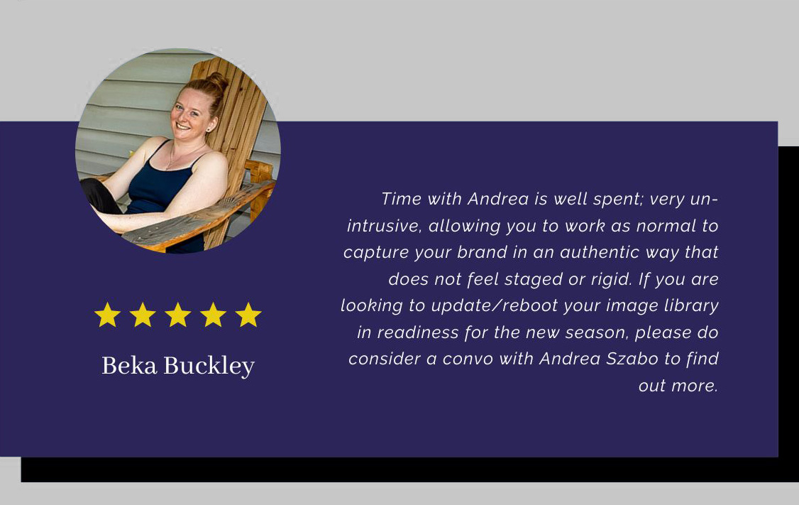 Testimonial for Kamloops Headshot Photographer